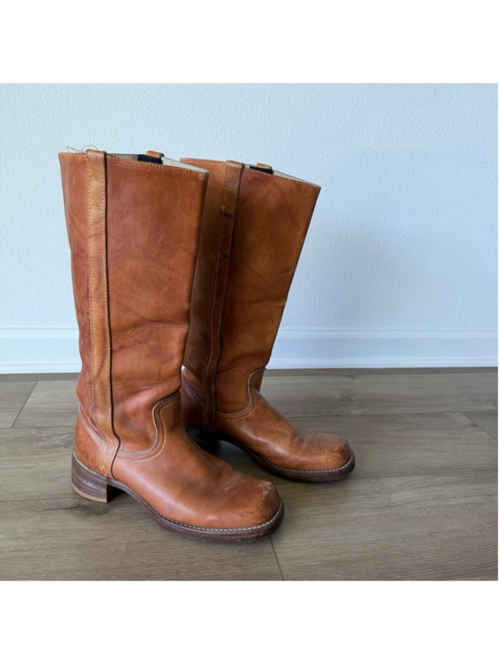 Vintage Campus Boots Saddle Leather sz 9